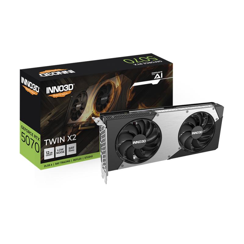INNO3D GeForce RTX™ 5070 TWIN X2 12GB (Только в сборках)