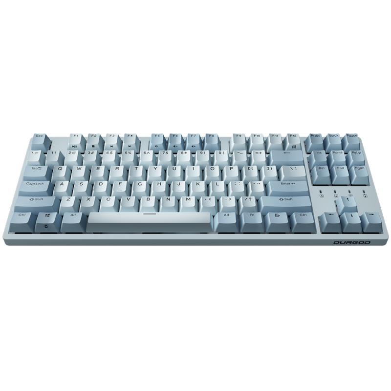 Durgod K320 Taurus Corona Haze Blue 87 PBT Cherry MX Brown White backlight (US)