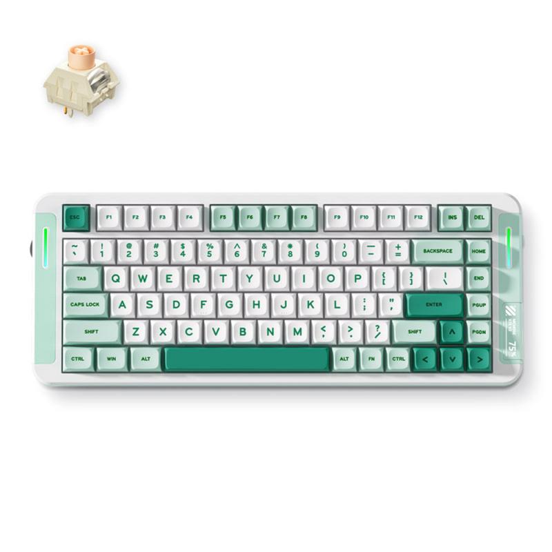MCHOSE X75 V2 Green, Icy Cream Switch, RGB LED, Hot-Swap