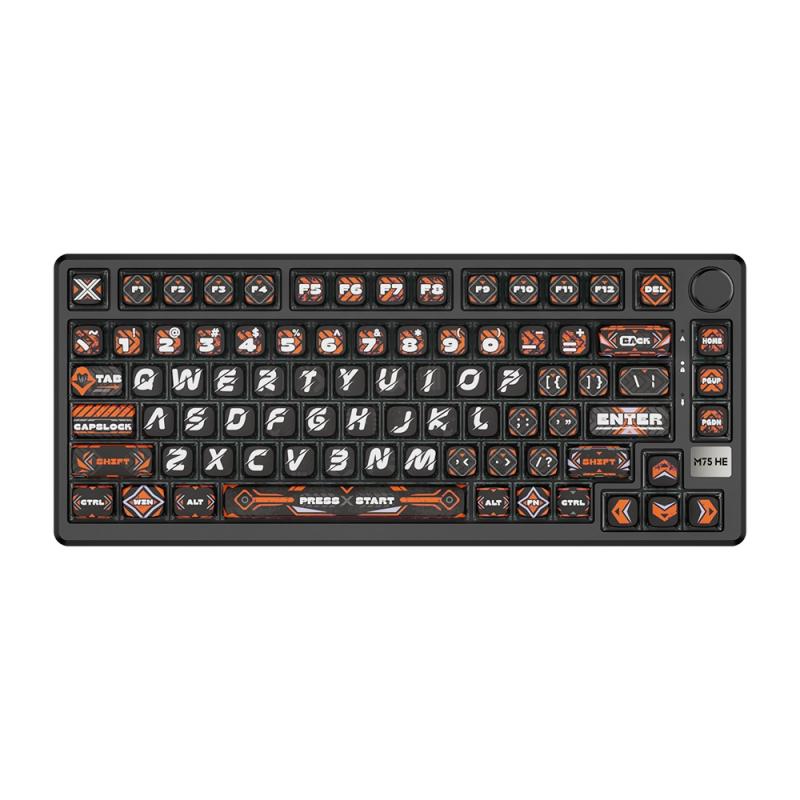 ROYAL KLUDGE M75 HE, Hepheastus, Magnetic Mint Switch, EN Layout