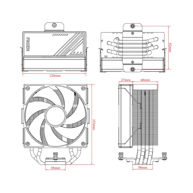 ID-Cooling FROZN A410 ARGB White