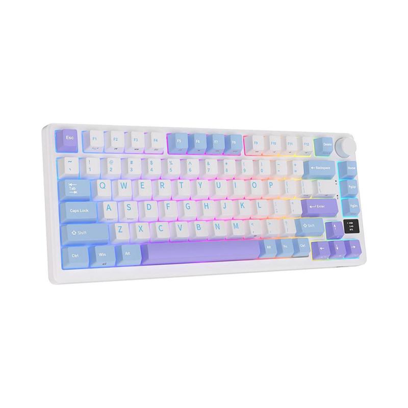 ROYAL KLUDGE M75 Taro Milk, Fast Silver Switch, RGB LED, Hot-Swap, RU Layout
