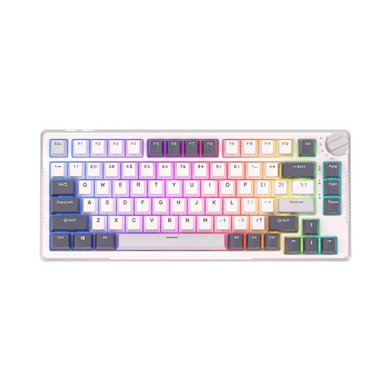 ROYAL KLUDGE H81 White Night, Brown Switch, RGB LED, Hot-Swap, RU Layout