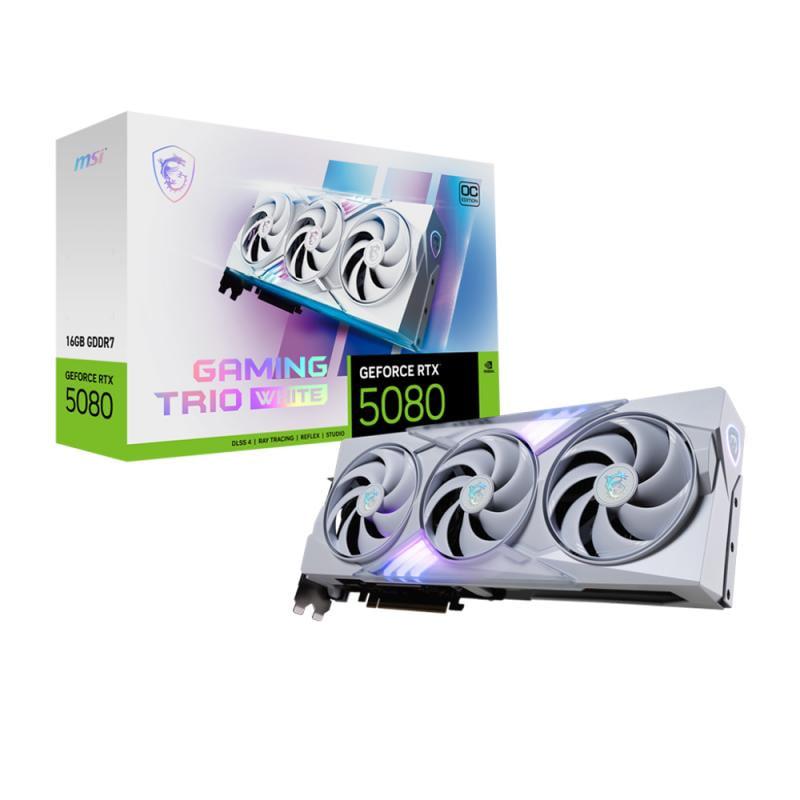MSI GeForce RTX™ 5080 16G GAMING TRIO OC WHITE (Только в сборках)