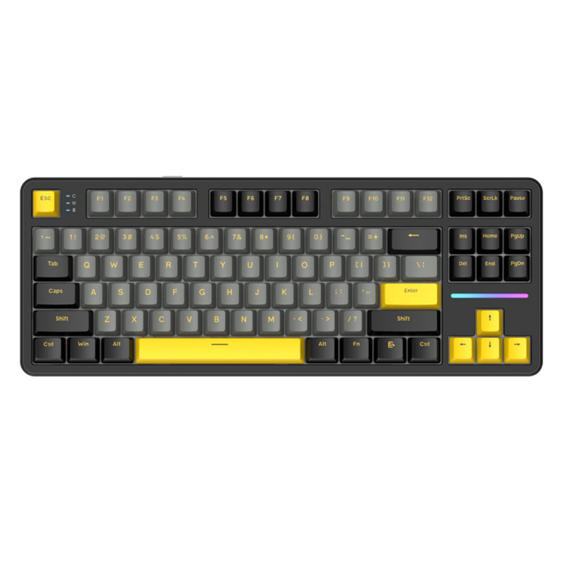 ATTACK SHARK X87 RU, Star Black, Strawberry Switch, Hot-Swap