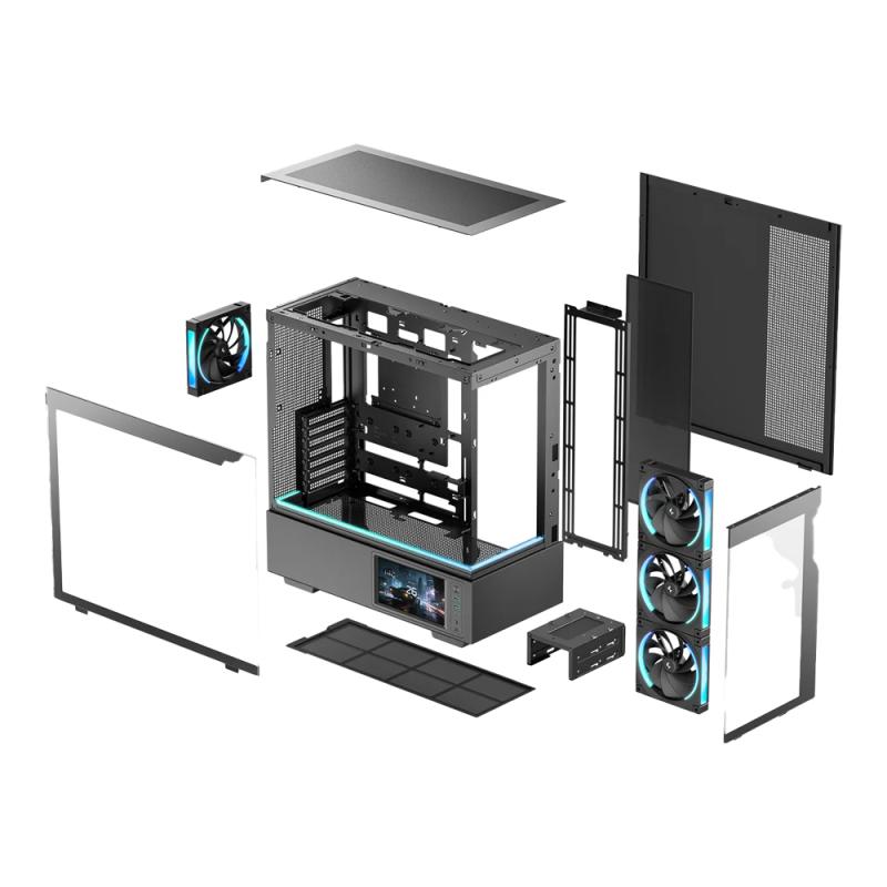 DeepCool CH690 LCD Black