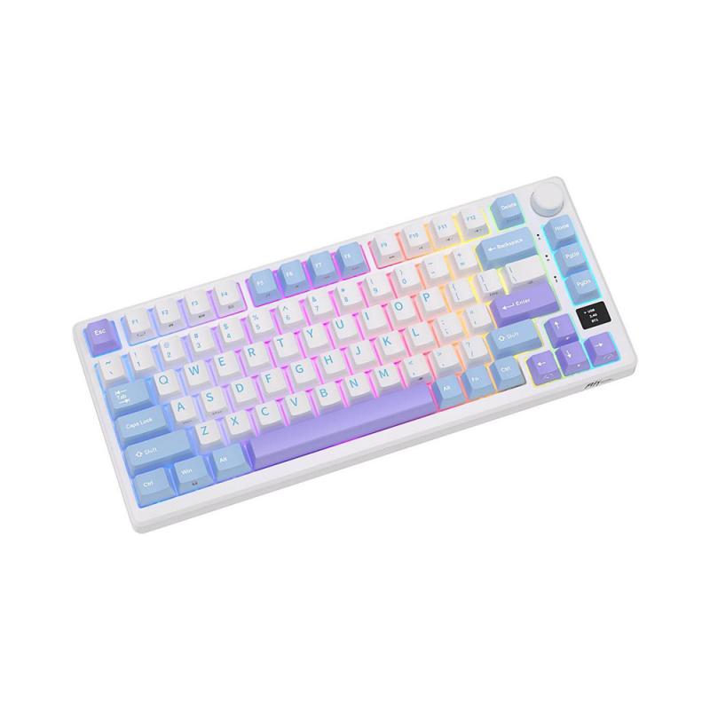 ROYAL KLUDGE M75 Taro Milk, Fast Silver Switch, RGB LED, Hot-Swap, RU Layout