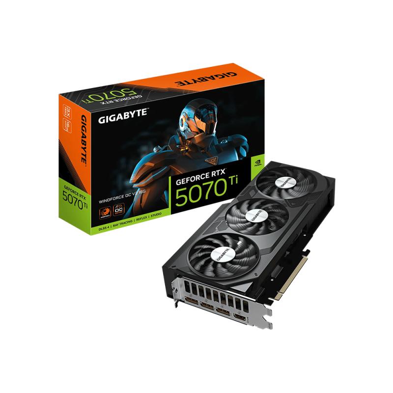 Gigabyte GeForce RTX™ 5070 Ti WINDFORCE OC V2 16G (Только в сборках)
