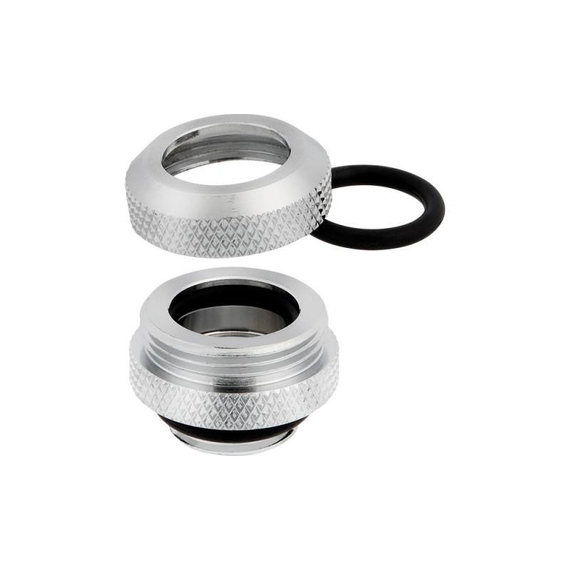 Corsair Hydro X Series XF Hardline 12mm OD Fitting Four Pack Chrome