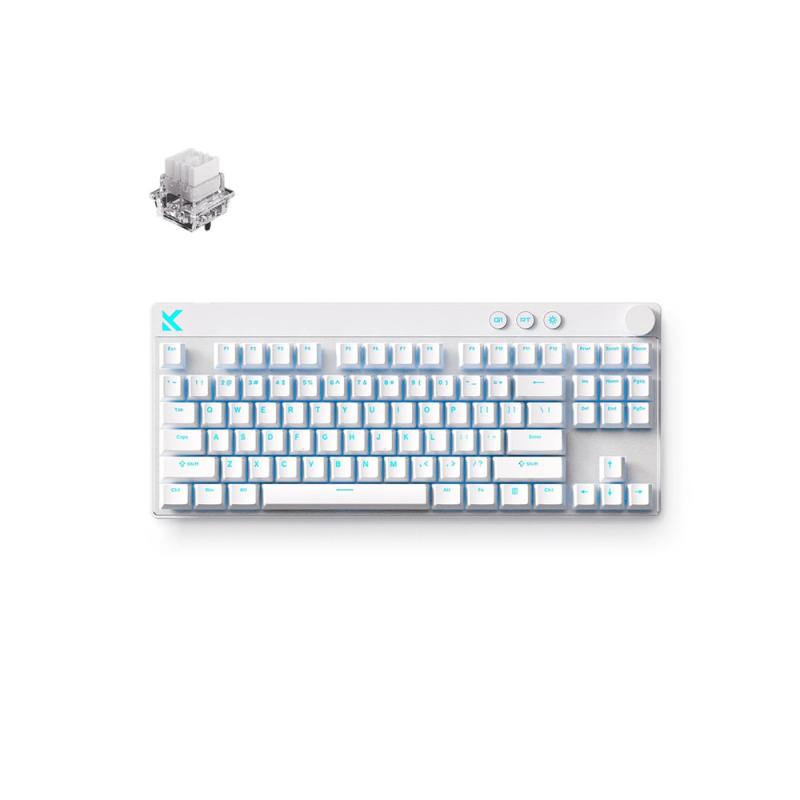 MCHOSE Mix 87 HE, White, Mount Tai Magnetic Switch GT, Hot-Swap