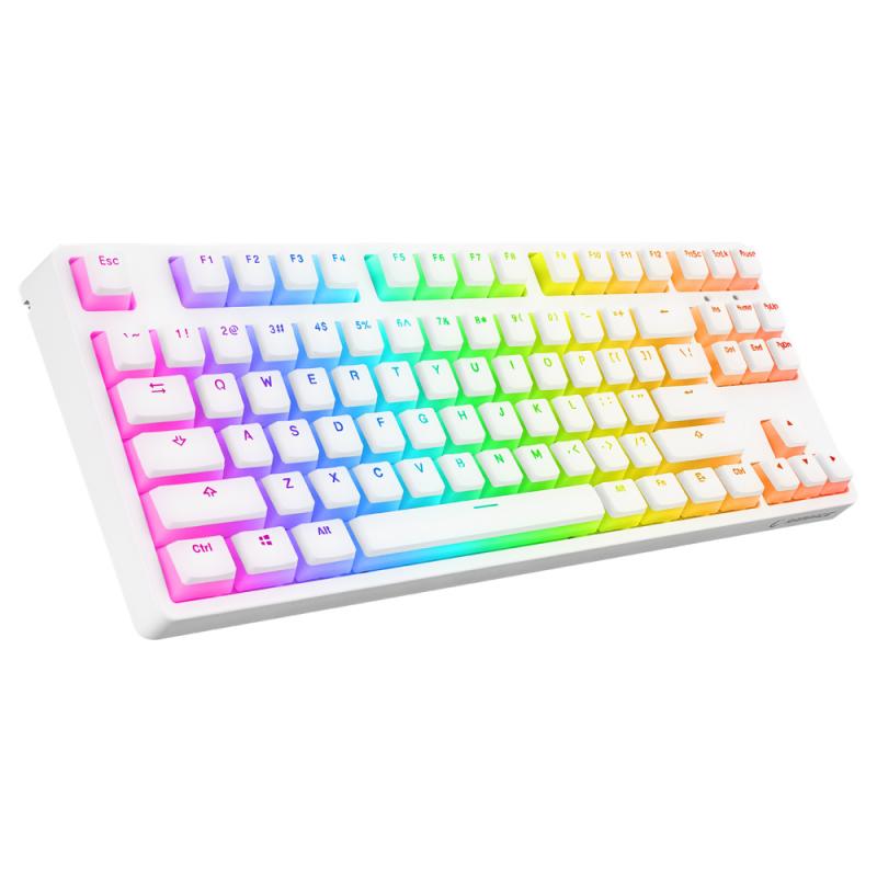 Rampage KB-R136 GHOST White (Red Switch)