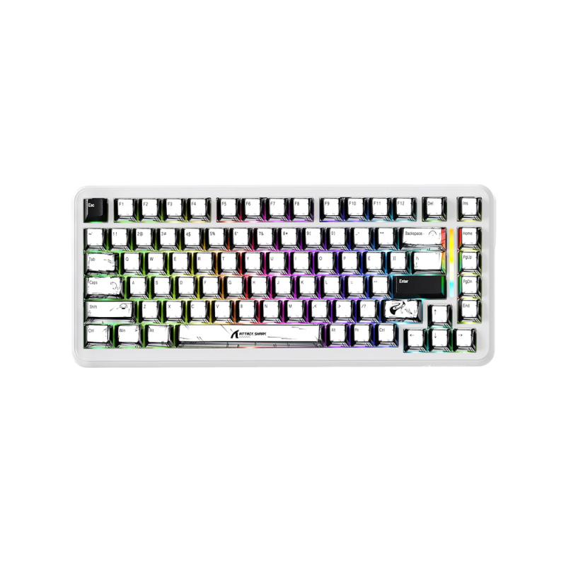ATTACK SHARK X82 PRO HE RU, Comic Style, Magnetic Switch, Hot-Swap