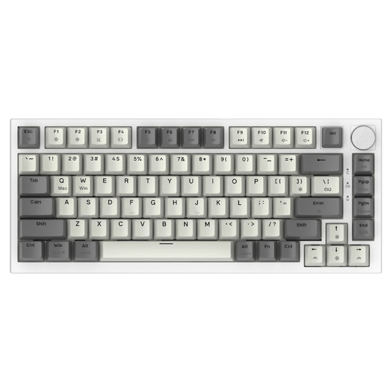 ATTACK SHARK K85 RU, Bussiness Gray, Magnetic Switch, Hot-Swap