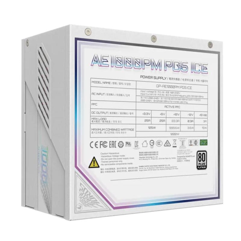 AORUS ELITE P1000W ICE 80+ Platinum PCIe 5.0