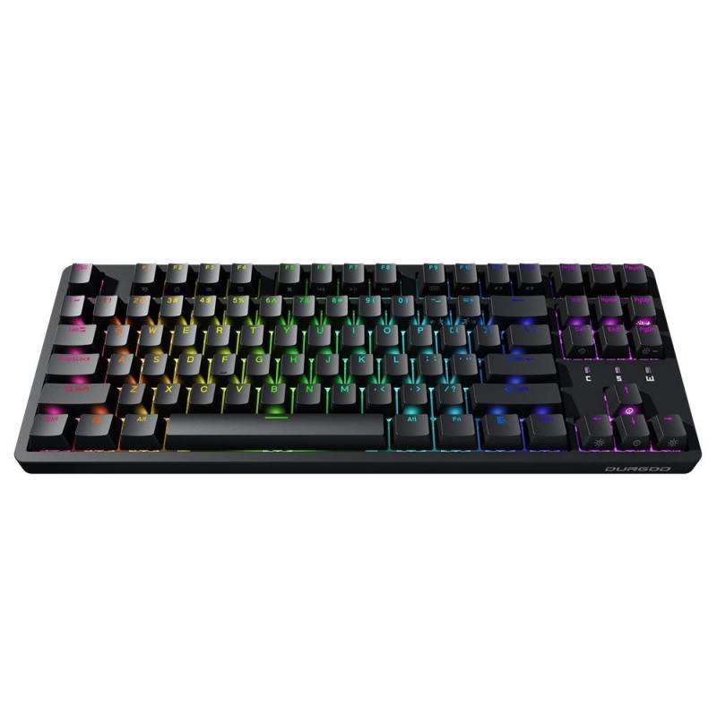 Durgod Cavalry 87W Black PBT Hot-Swap Kailh Turbo Red RGB (EN)