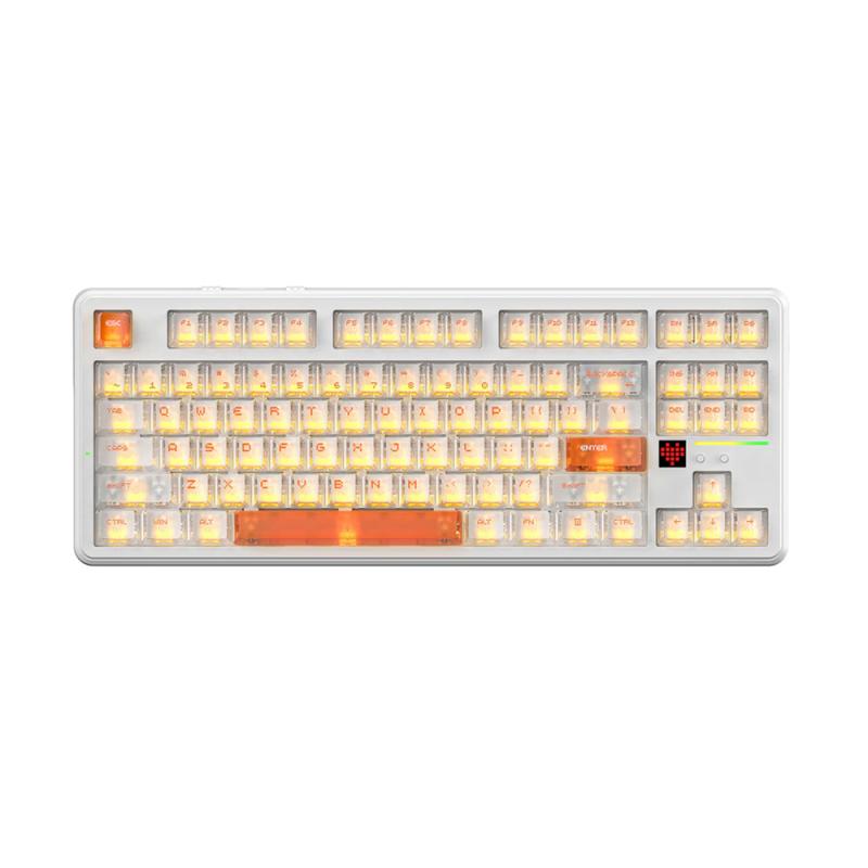 ATTACK SHARK X87 ULTRA RU, Ice Orange, Megalodon Switch, Hot-Swap